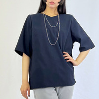 サッカー無地ブラウス