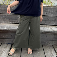 ナイロンスナッバクワイドパンツ