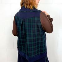 チェック切替ジレ