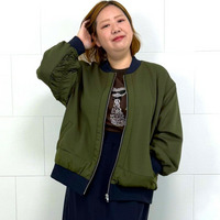 ダンボール×タフタ切替ジャケット