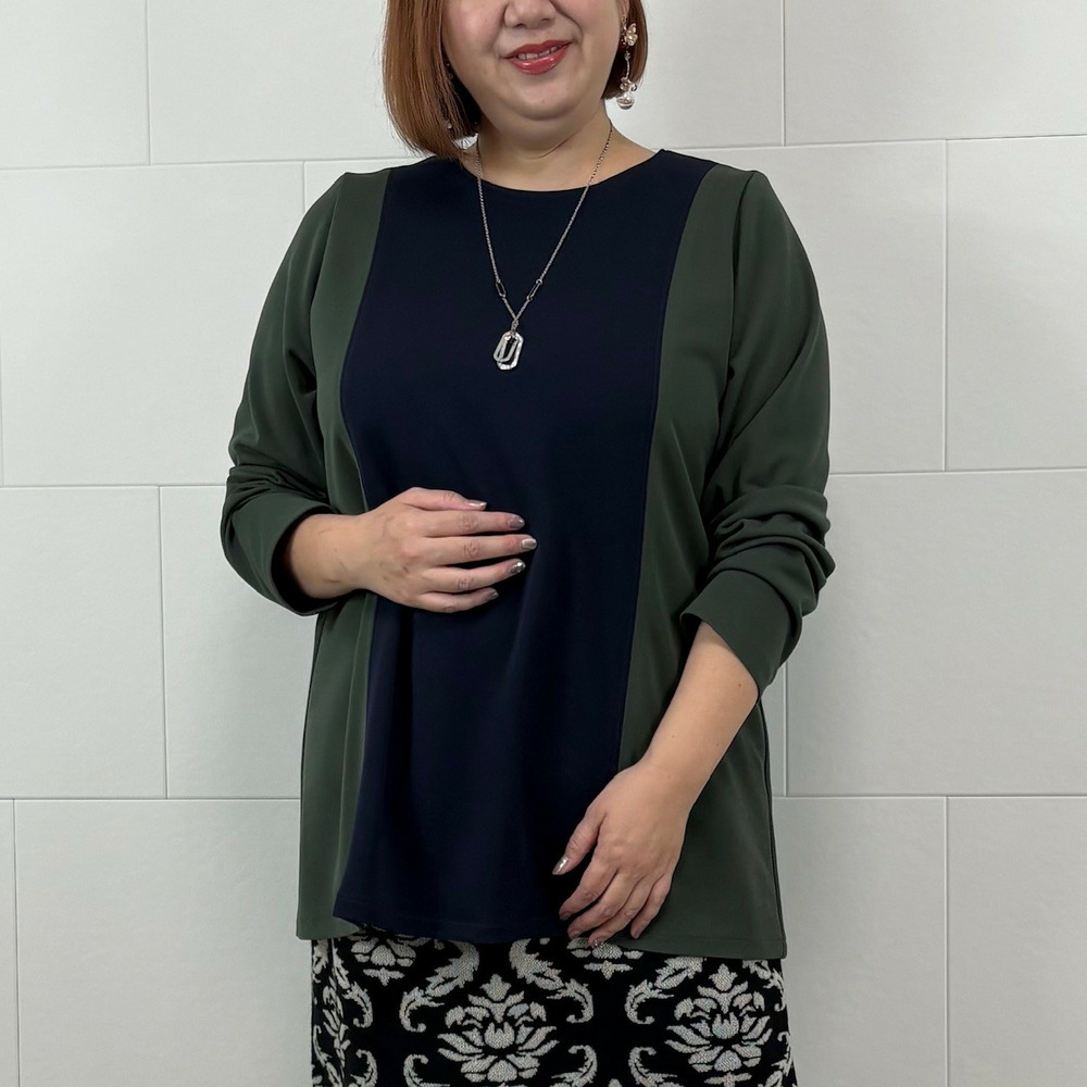 ドライスーティング配色チュニック1