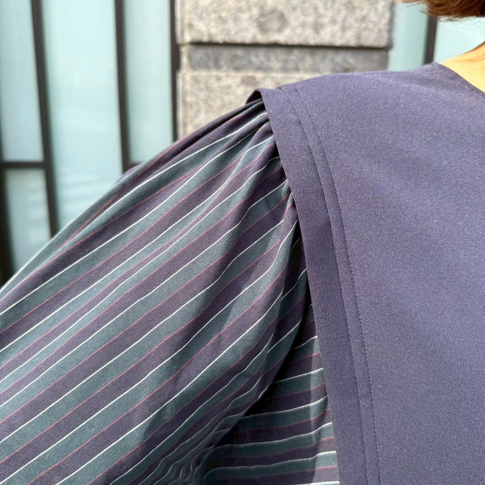 ドライスーティング袖ストライプチュニック7