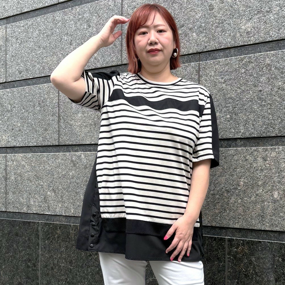 接触冷感裾切替チュニック