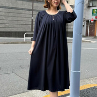 エメラルドフロージョンフレアーワンピース　セットアップ可能 大きいサイズ セピア