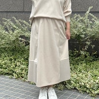 鹿の子ダンボールニットロングスカート