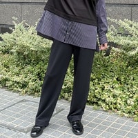 アクアスーティングジャージストレートパンツ