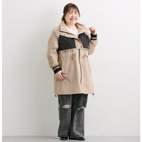 バイカラー防風シートコート