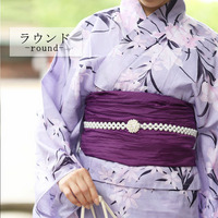 大きいサイズ レディース パールの帯飾り