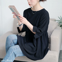 大きいサイズ レディース 楊柳フレアぺプラムチュニック