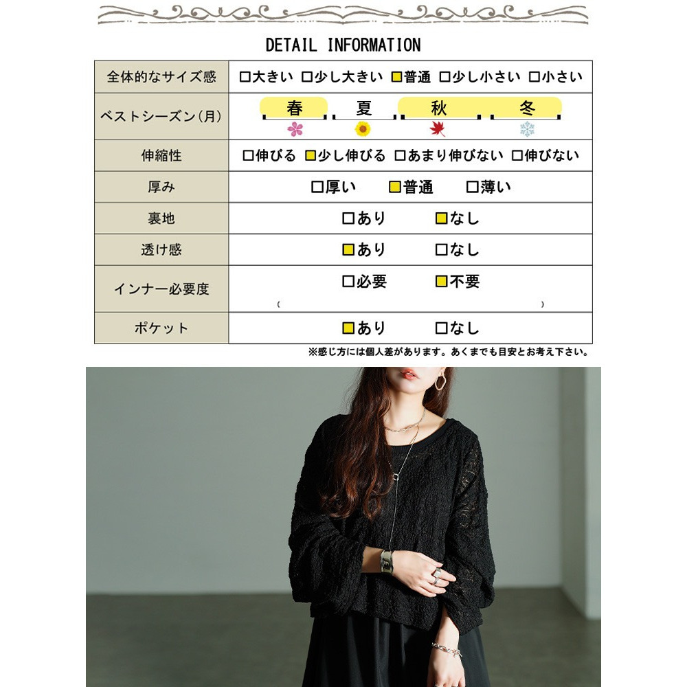大きいサイズ レディース レースプルオーバー&ノースリーブワンピース2点セット18