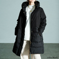 大きいサイズ レディース 撥水＆防風ファイバーダウンコート