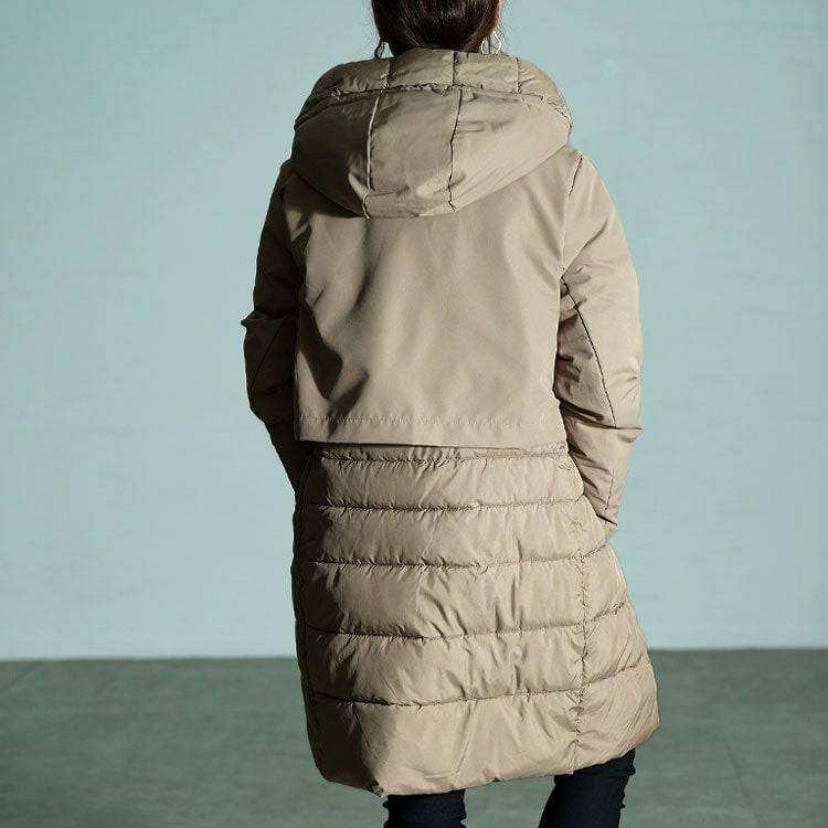 大きいサイズ レディース 撥水&防風ファイバーダウンコート13