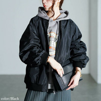 大きいサイズ レディース オーバーサイズMA-1ジャケット