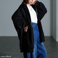 大きいサイズ レディース ビッグフードジップパーカー