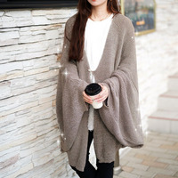 大きいサイズ レディース ハートボタンラメニットビッグカーディガン