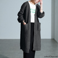 大きいサイズ レディース リブニットトッパーカーディガン