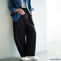 大きいサイズ レディース ツイルバレルパンツ