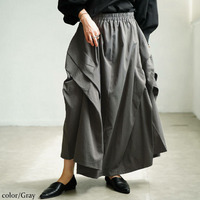 サイドタック変形スカート大きいサイズ レディース 