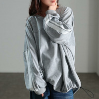 裾ドロスト配色ラインチュニック大きいサイズ レディース 