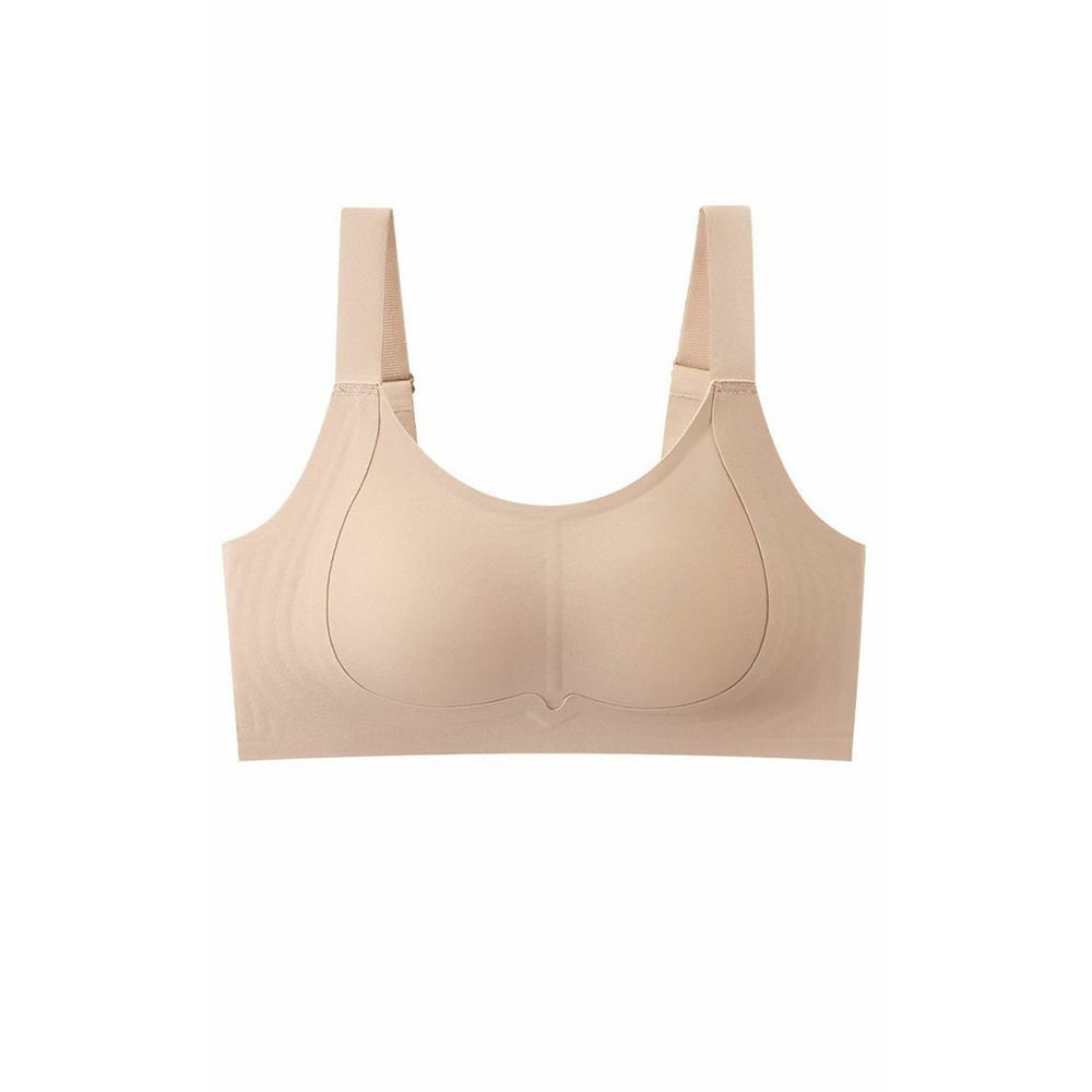 大きいサイズ レディース 胸を小さく見せる!ノンワイヤーシームレスブラジャー1