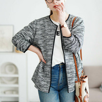 大きいサイズ レディース ラメツイードノーカラーペプラムジャケット