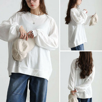 大きいサイズ レディース スラブオーバーサイズプルオーバー