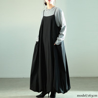 大きいサイズ レディース バルーンキャミソールワンピース