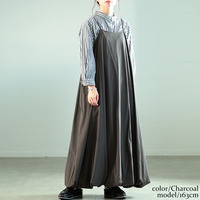 大きいサイズ レディース バルーンキャミソールワンピース