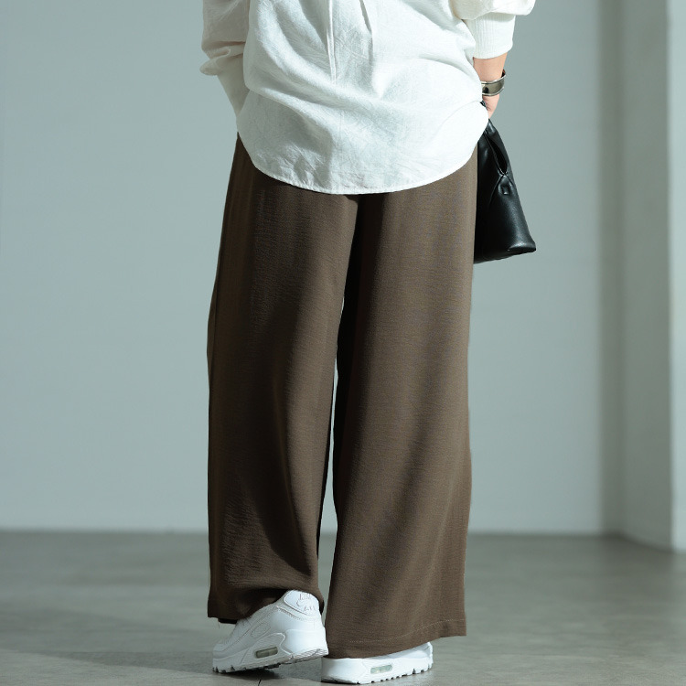 大きいサイズ レディース 冷感ワイドパンツ12