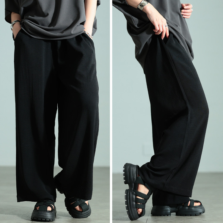 大きいサイズ レディース 冷感ワイドパンツ7