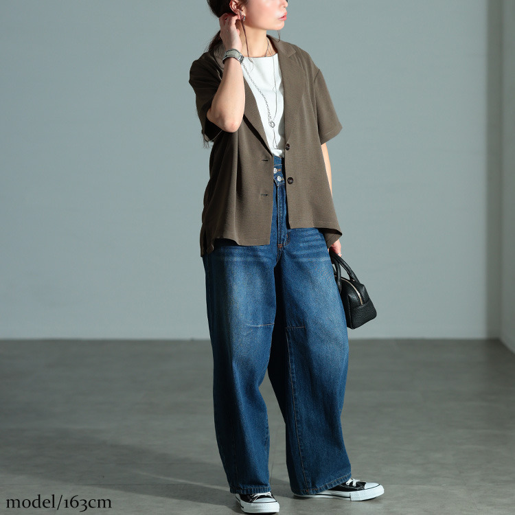 大きいサイズ レディース 冷感テーラードジャケット13