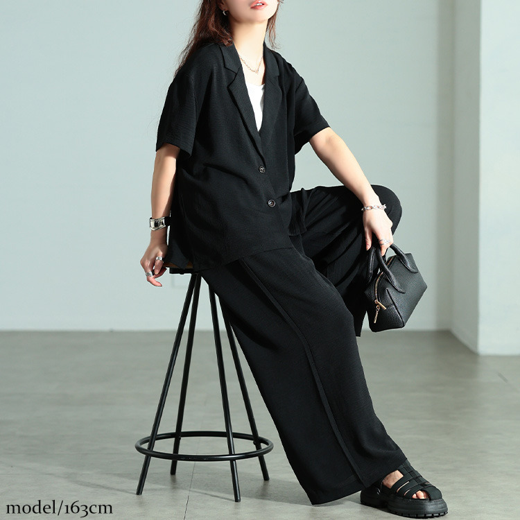 大きいサイズ レディース 冷感テーラードジャケット8