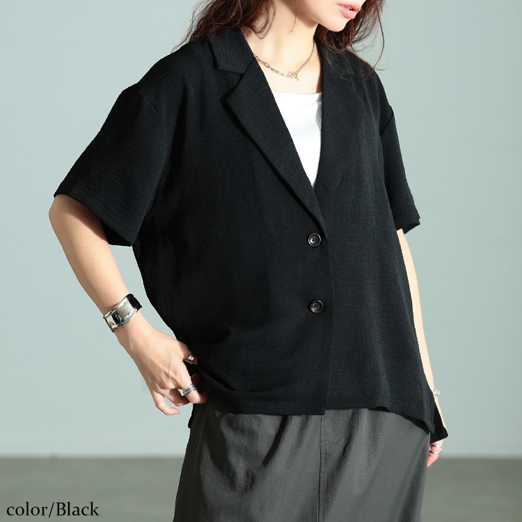 大きいサイズ レディース 冷感テーラードジャケット1