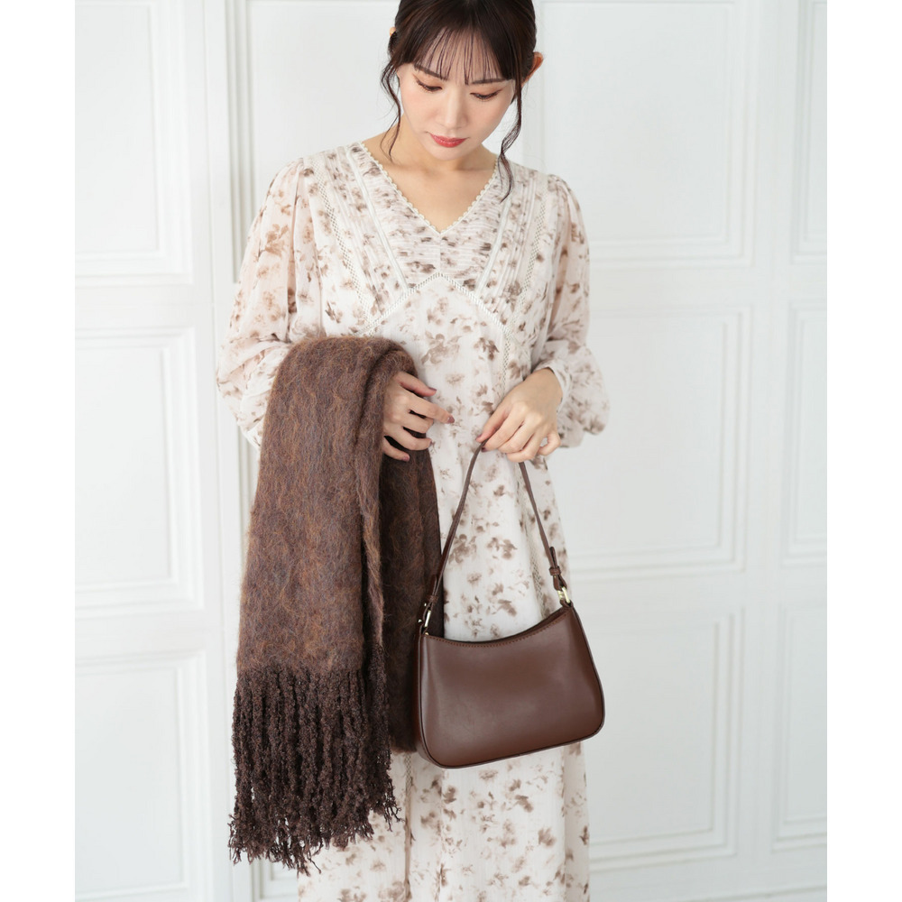 大きいサイズ レディース フラワープリントレース切替ワンピース19