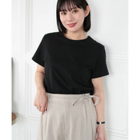 大きいサイズ レディース シルクタッチコットンナイロンTシャツ