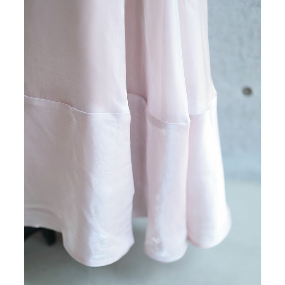 大きいサイズ レディース サテンフレアスカート18