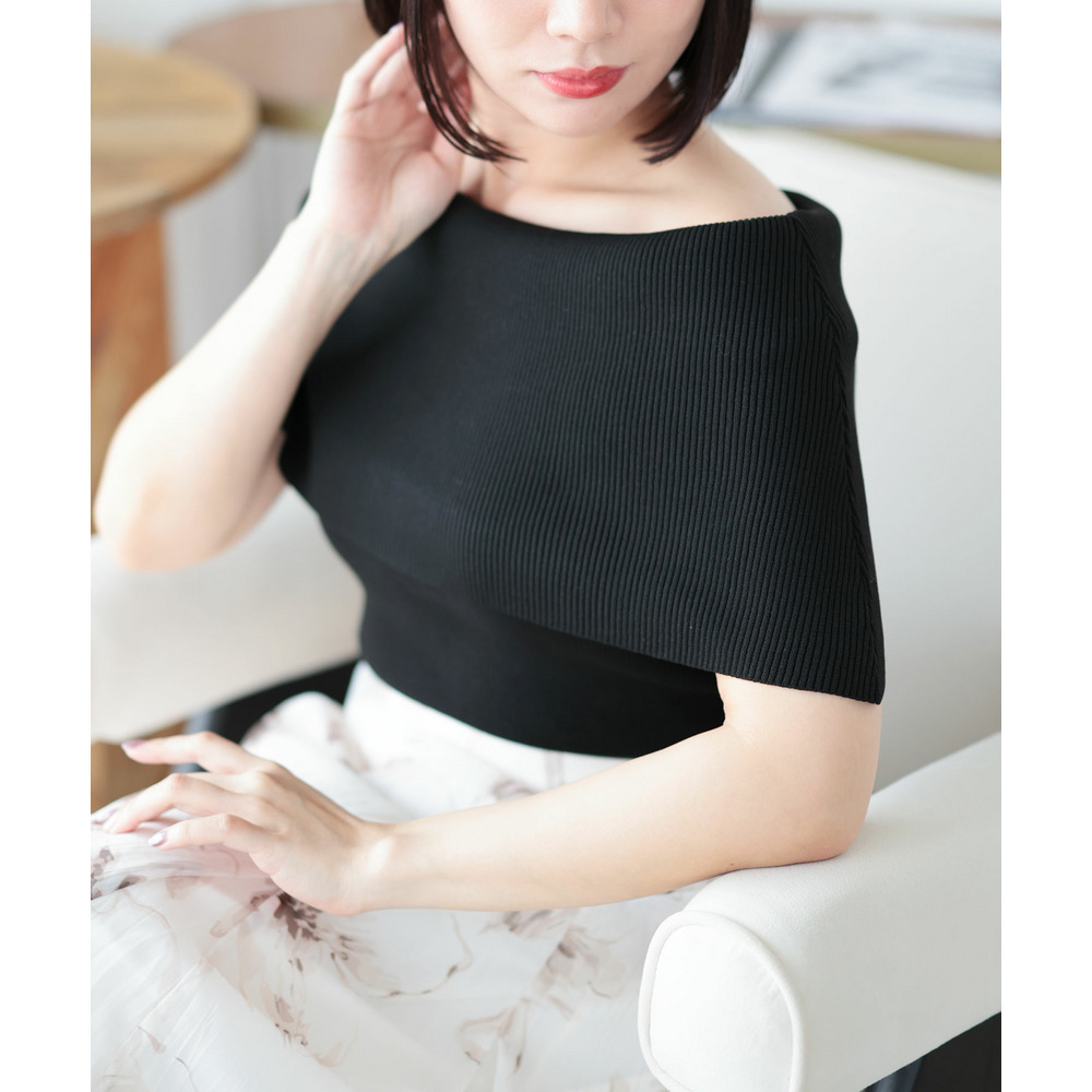 大きいサイズ レディース オフショルニットトップス