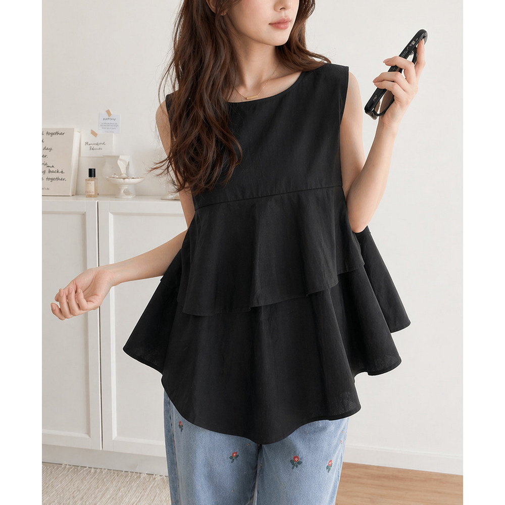 裾フレアノースリプルオーバー 大きいサイズ レディース