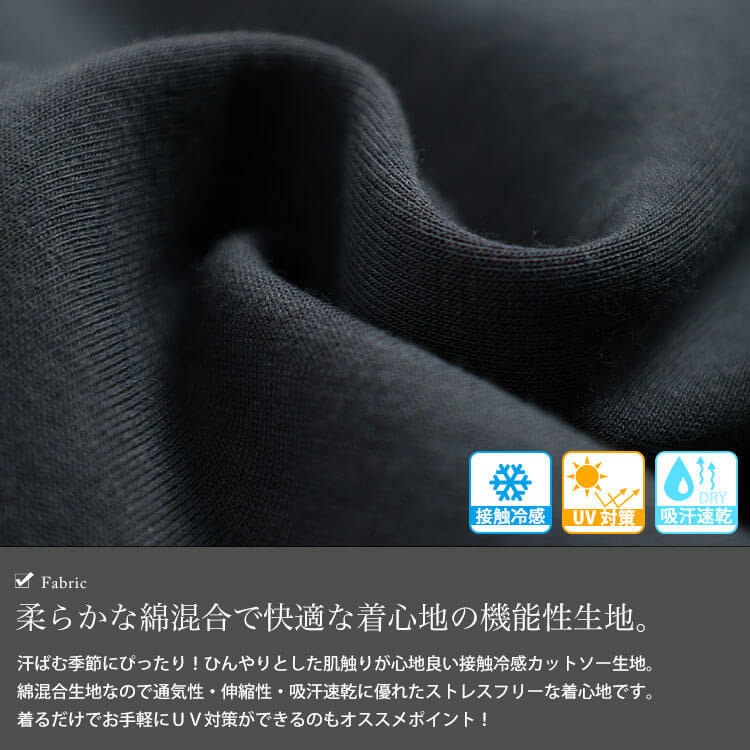 接触冷感&UVカット&吸水速乾ロゴプリントTシャツ 大きいサイズ レディース5