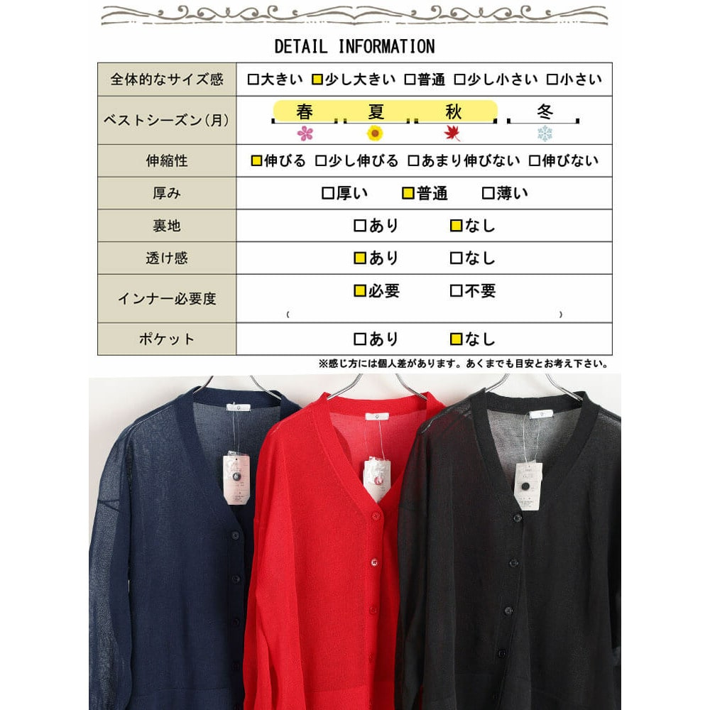 シアードルマンカーディガン 大きいサイズ レディース19