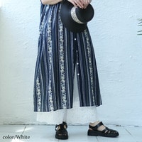 刺繍レースコットンペチパンツ