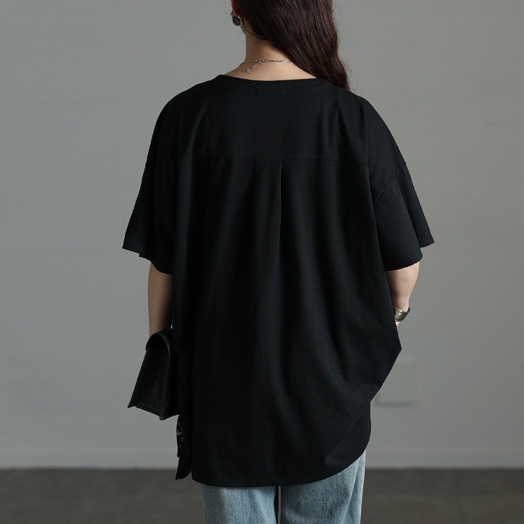 レースレイヤードチュニックTシャツ8