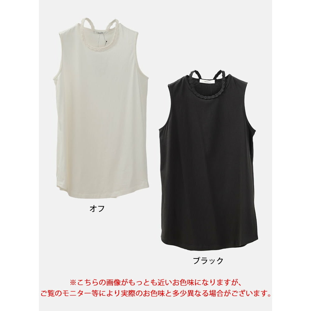 花レースストラップコットンタンクトップ17