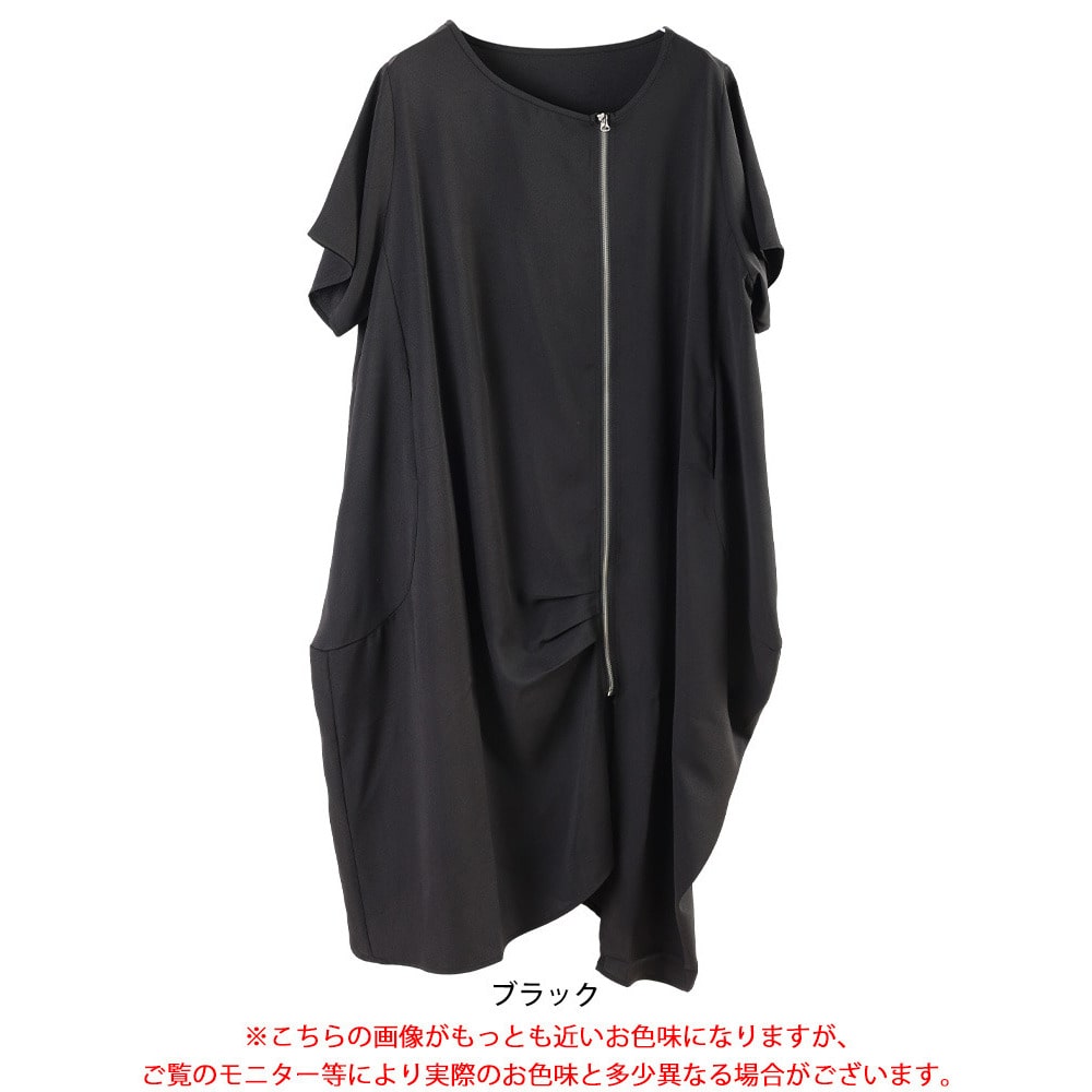 ZIPアシメコクーンワンピース17