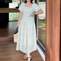 ボタニカル刺繍ワンピース