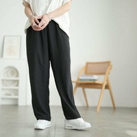 冷感ハイウエストストレートパンツ