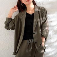 冷感シワ加工ジャケット