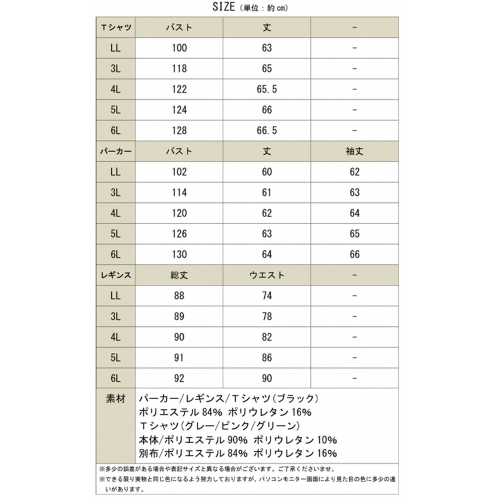 大きいサイズ レディース ビッグサイズ スポーツウェア3点セット25