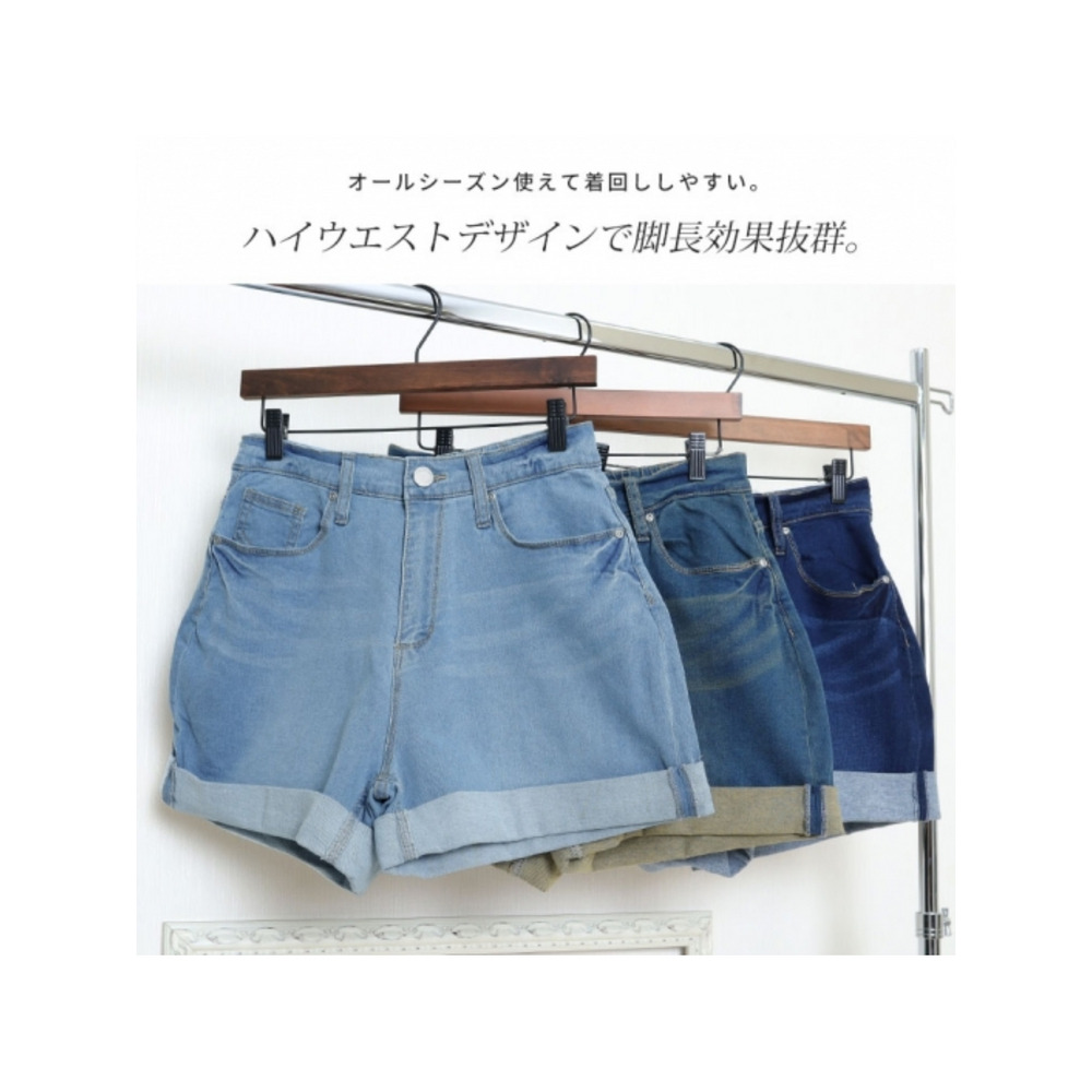 大きいサイズ レディース ロールアップショートパンツ3