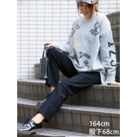 大きいサイズ レディース ストレッチツイルストレートパンツ 【低身長さんサイズ有】